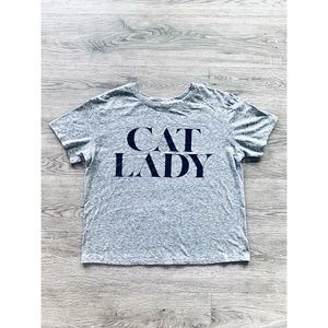 “Cat Lady” heather gray t-shirt